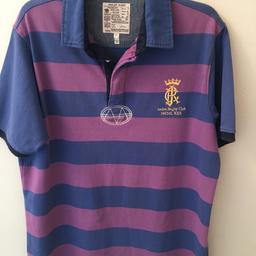 Joules Rugby Top- MCMLXXX
Size - L. ( 44” )
Purple / Blue stripe
100% cotton
Excellent condition