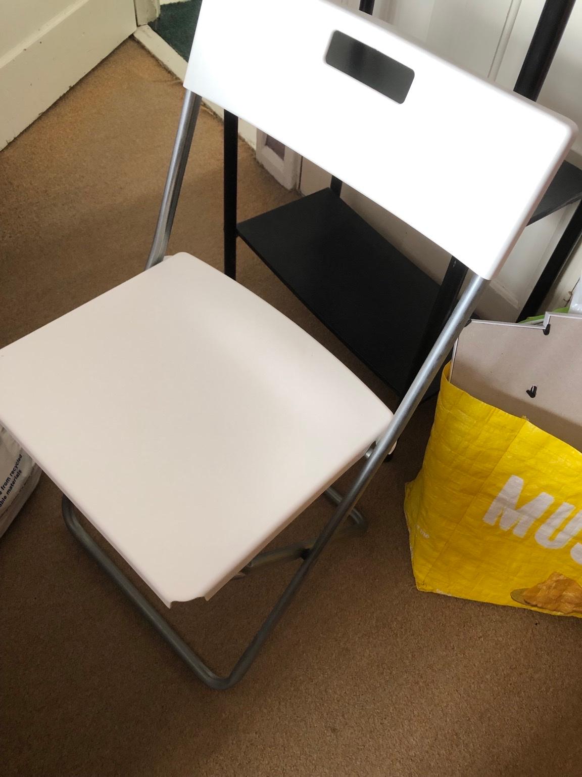 Ikea White Folding Chair In ME18 Maidstone For 4 00 For Sale Shpock   62949f6b3dea7f236598479e