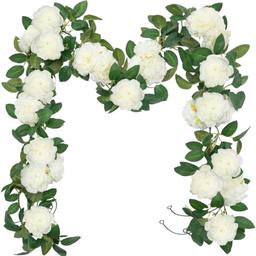 SHACOS 2 Stück Pfingstrose Künstlich Girlande Weiß Rosengirlande Blumengirlande Künstlich Lang 400 cm Ideal für Hochzeit Garten Wände Dekor usw.
2.99& Versand