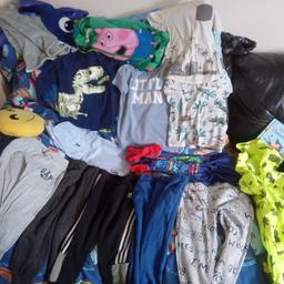 most of it OK I will add few more things when dry thanks pic up huyton tarbock Rd or southport banks there's joggers one pair has kids paint on can't really see it handy for park or nursery thanks can post for 4.00 there is 12 items a few new boys undies will be added to 