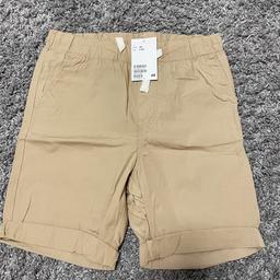 Tolle Shorts von H&M in Größe 140, beige. Neu mit Etikett