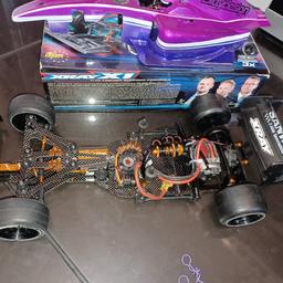 brushless 2s to 3s combo 
savox servo 
like new condition driven twice indoors
loads of spares 
2s lipo 

open to swaps
