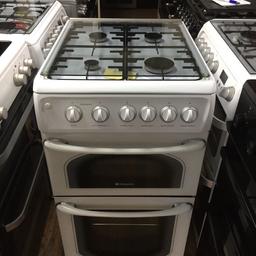 137, Bradford Road 
Shipley 
Bd18 3tb 

Hotpoint Gas Cooker
50cm
Glass safety lid 
4 gas burners 
Grill gas 
Double gas oven 
Good clean condition 
Fully tested/working 
£189