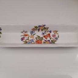 In perfect undamaged condition, lovely rectangular tray in Aynsley Cottage Garden design bone China. Measures 8.5 x 2.5 inches. Collection from DL5 or post.