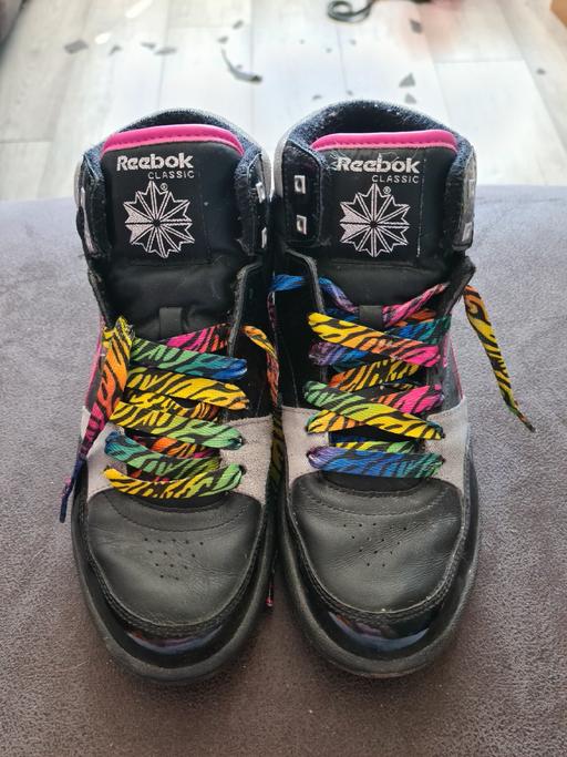 Buy & Sell Essex Chelmsford - Photos for Reebok Classic Black/Pink trainers Size 4