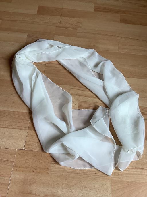 Buy & Sell Shropshire Telford and Wrekin - Photos for Scarf chiffon fabric cream colour