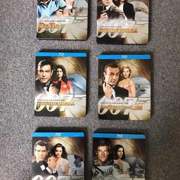 PRE-OWNED 6 JAMES BOND 007 BLUE RAY DVDS IN GOOD CONDITION ( BUYER MUST COLLECT CAN NOT DELIVER OR POST PAYMENT ON COLLECTING ) post code SE193SW