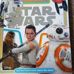 Includes life size poster of BB8 and lift out pages with lots of info. In good condition.
