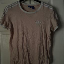 Ladies light pink adidas tee shirt size 6
