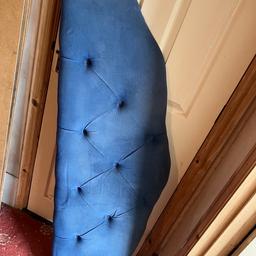 Blue headboard to fit double bed