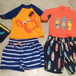 Lovely swimming bundle:
UV protection shorts & top, M&S
UV protection shorts & top, F&F 
Swim shorts, John Lewis

Collection from Carshalton SM5 or I can post for an extra £3.40