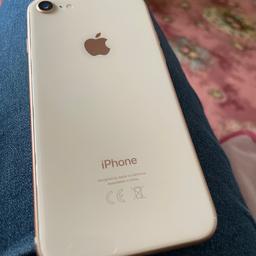 iPhone 8 in excellent condition always had screen protector on and case rose gold open to all networks comes in box collection only