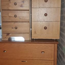 2 3 drawer bedside drawers. very strong and sturdy.
£10 ono collection from b712rp