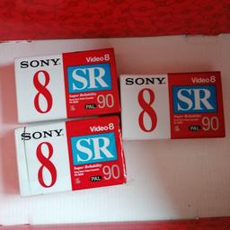 3 x SONY P5-90 SR Video 8 / 8mm / Hi8 CAMCORDER TAPE / Cassette one has been re sealed packing. 2 brand new packaging. Please see photos for condition sold as seen in listing