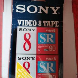 2 x SONY P5-90 SR Video 8 / 8mm / Hi8 CAMCORDER TAPE / Cassette brand new original packing please see photos for condition sold as seen in listing