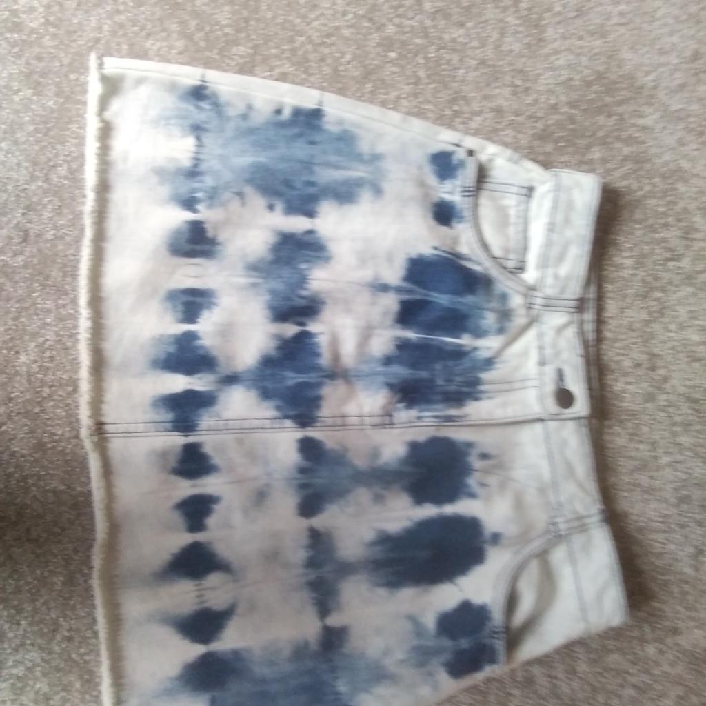Girls denim skirt from George age 13-14yrs with adjustable waist band £4.50. Worn once only. From a smoke free home. Must be collected.