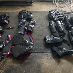 2 x adult head, hands and foot gear
1 x child gear including shin pads

£20 each or all for 50