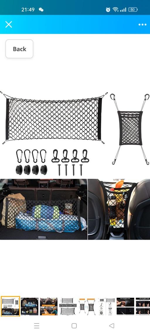 Vehicles West Midlands Birmingham - Photos for Car Cargo Net Stretchable Elastic Car Trunk S