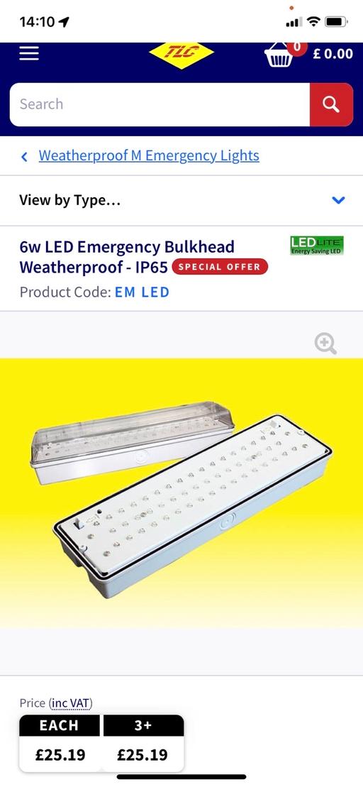 Buy & Sell West London Hounslow - Photos for 6w LED Emergency Bulkhead Weatherproof -