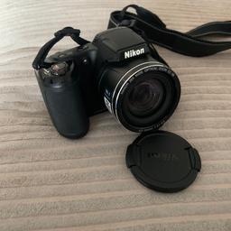 Nikon coolpix L320 digital camera
16.1 megapixels 
Wide 26x zoom 
Case included
