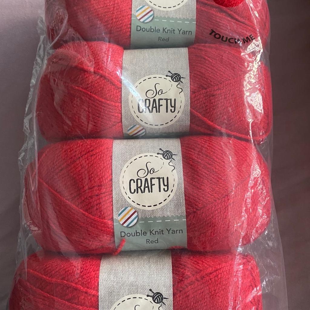 So crafty double knit yarn red in B34 Birmingham for £3.99 for sale