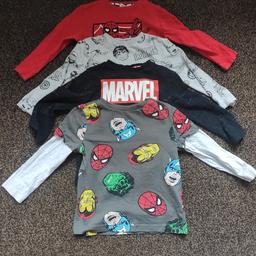 3-4 years boys long sleeved tops. Marvel design. From a clean smoke free home. Collection only