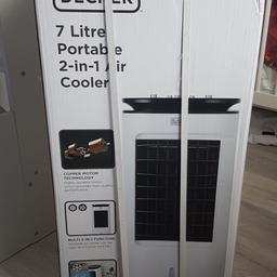 Black and Decker 7 litre air cooler
Brand new still in box and sealed
Still selling online for £99.99
Buyer to collect, can deliver locally