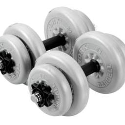 very good condition
York Vinyl Dumbbell Set 15kg. 4 x 1.25kg. 4 x 2.5kg. 2 x 45cm spinlock bars with plastic sleeves.
Available for collection
 or delivery (+ add delivery fee)
 Payment for delivery should be in advance .