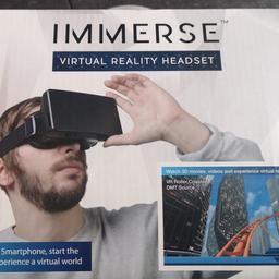 Immerse VR headset for mobile phones
used and in excellent condition
boxed, from a smoke free home