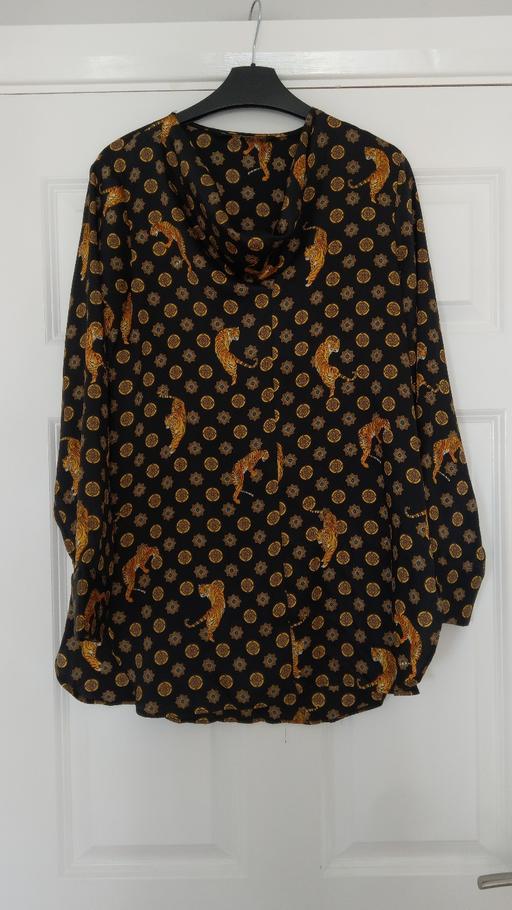 Buy & Sell Greater Manchester Tameside - Photos for Zara Ladies Tiger Pattern Silk Feel Tunic 10