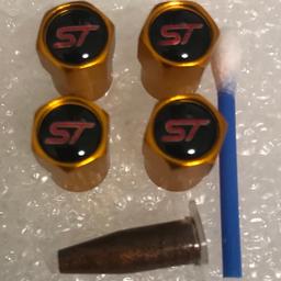 Ford ST tyre valve Caps
With grease
Set of 4 Light Weight aluminium caps
All colours are available
Thanks for looking
