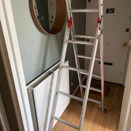 With a ladder