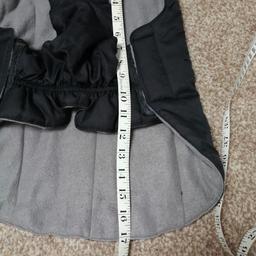Has a little snag on the front, see pictures for sizes also, otherwise in perfect condition, elasticated waist with velcro, can post for extra cost, or collection from LE4 