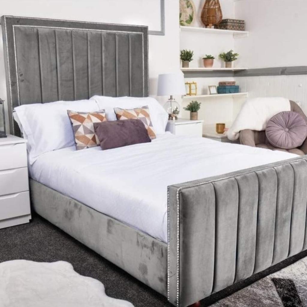 MADE TO ORDER. HIGH QUALITY BEDS WITH HEAVY DUTY WOODEN SLATS.
AVAILABLE IN MANY COLOURS.

large 54" headboard

delivery and assembly available

DOUBLE/SMALL DOUBLE
£400

KINGSIZE £480

SUPERKING
£550

07708918084