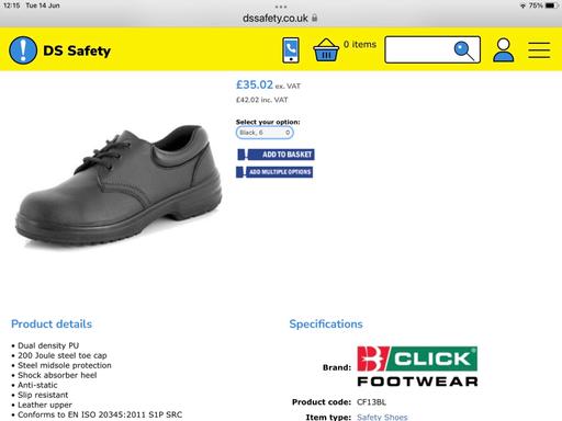 Buy & Sell Staffordshire South Staffordshire - Photos for Size 6 safety shoes