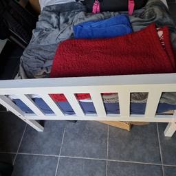 White Atlantis wooden bed. only 12 months old. Only slept in a handful of times costs

£45