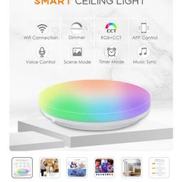 Alluso LED ceiling lights
New bought for house renovation but surplus to requirement. colourful lights work with WiFi with smart app 2.4ghz
can't find the box but will put can be wrapped.