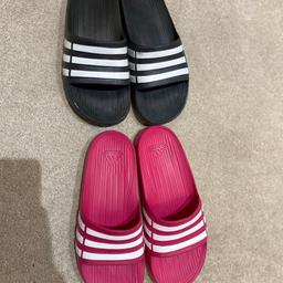 Size UK 5 (38)

Pink

Navy blue

Used but no rips. 
Lots of use left. 

No longer fit me.