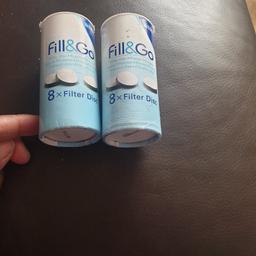 Brita fill & go filter discs 
Both have 7 discs each i believe 
No longer required 
Collection from Perivale