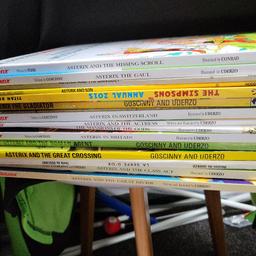 some are in excellent condition. also throwing in a simpsons annual free