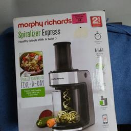spiralizer express morphy richards new in box. unwanted gift.