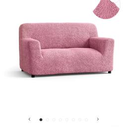 Menotti 3 seater and 2 seater Pink Microfibra sofa covers.
2 seater is: 47- 67" (120-170cm width. 3 seater is:
69-91" (175-230cm width)
2 seater RRP £165
3 seater RRP £199
100% Soft Polyester. Patented eco-friendly and soft fabric with skin-friendly pH and 100% hypoallergenic.Slipcover is machine washable in cold water. Wash separately at a gentle cycle.
Does not come with anti-slip cardboard. I used foam rods
Collection only L4 Walton
