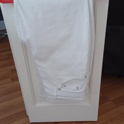 pair white jeans from Next, pair white chilli pepper cropped trouser  pair white next cargo trousers, pair next pink slouch trousers and a pair of roxy cropped pants, all size 12 and in excellent clean and ironed condition. £3 each or all for £13