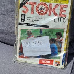 vintage Stoke City fc programmes from 83/84 season
24 in total 
excellent condition