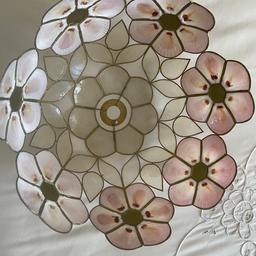 Beautiful condition with no damage
Colours are pink, ivory and gold
Measures 36 cms across