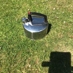 Camping gas kettle. Whistling kettle. Hardly used. Just gathering dust.