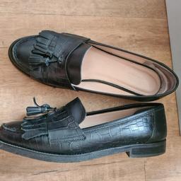 Carvela Kurt geiger, Leona shoes size 39, black leather flat shoes, worn for work a few times but have changed jobs so no longer needed, loads of wear left in them £99 new from John Lewis, still have box, grab a bargain