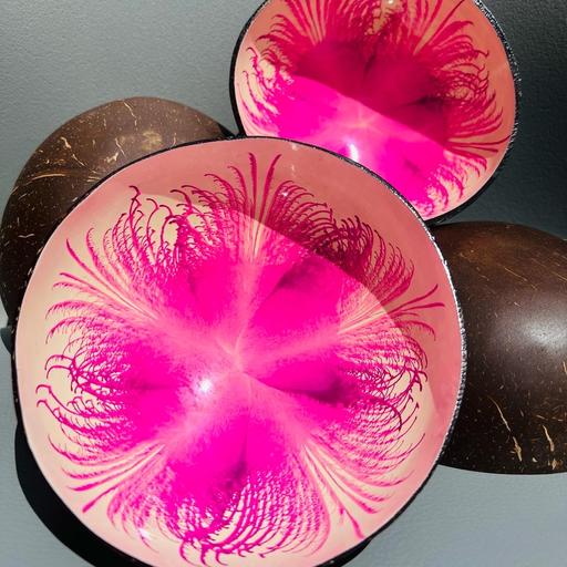 Buy & Sell Gloucestershire Gloucester - Photos for Natural Pink flower coconut shell bowls Gift