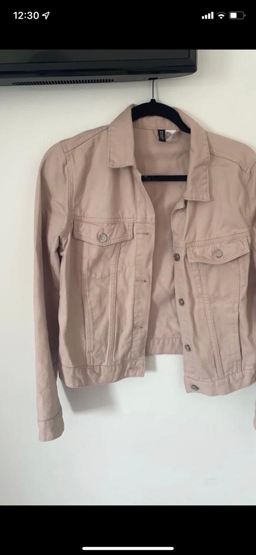 Buy & Sell County Durham Seaham - County Durham - Photos for Light pink H&M divided UK S denim jacket