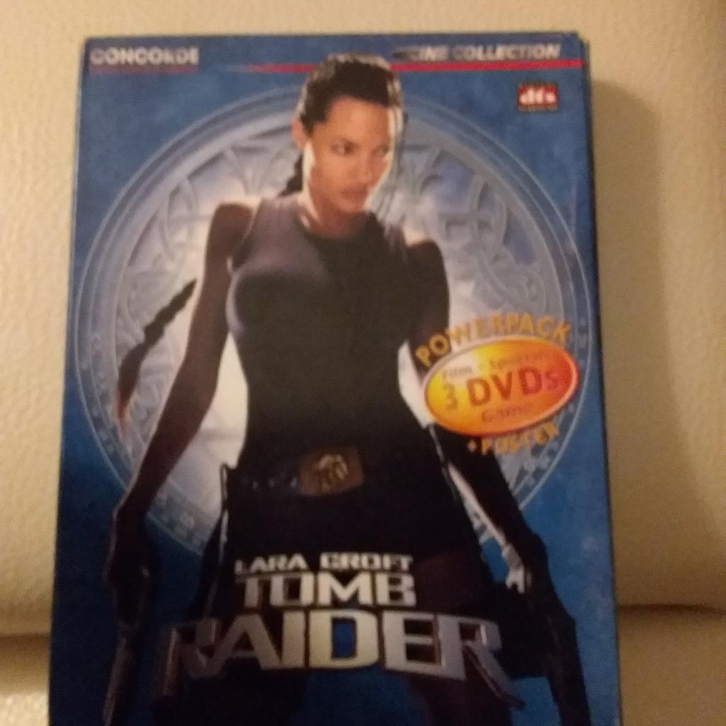 Tomb Raider
3 DVD's Film ☆ Specials ☆ Games
Powerpack mit Poster